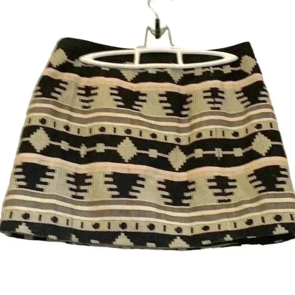 TopShop mini skirt with embroidery and raised  patterns